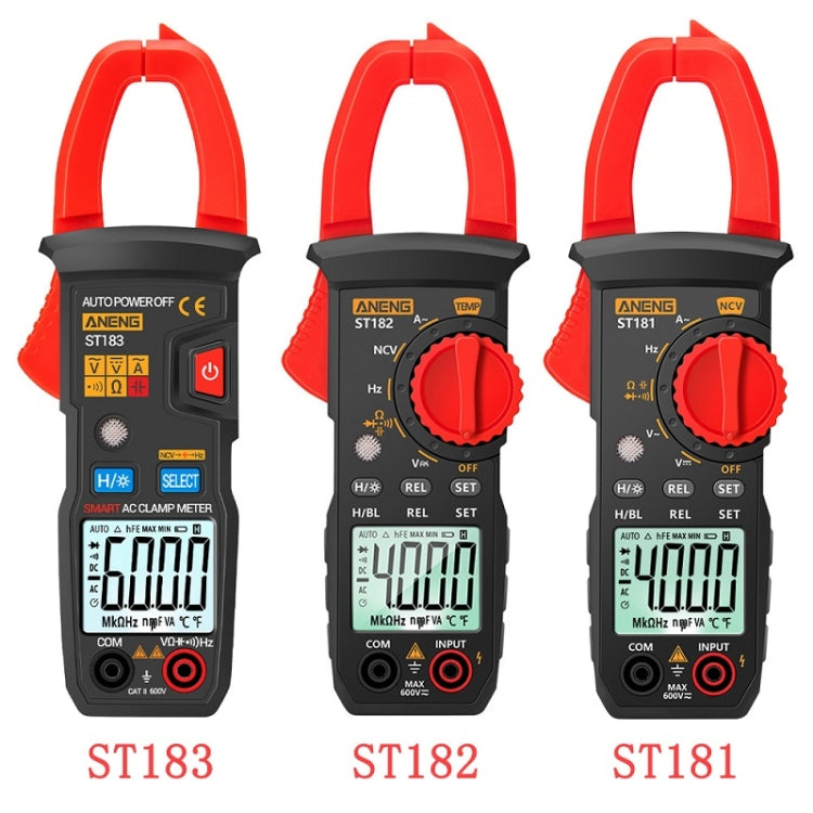 ANENG Intelligent Digital Backlit Clamp-On High-Precision Multimeter, ST181, ST182, ST183 - Zen Craft