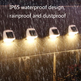 8 LED Outdoor Solar Courtyard Waterproof Wall Light, White Light, Warm Light