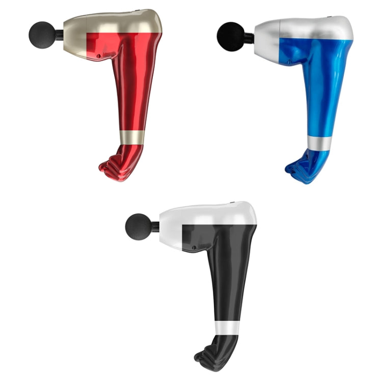 USB Arm Shape Muscle Relaxation Fascia Gun, Red, Blue, Black