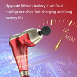 USB Arm Shape Muscle Relaxation Fascia Gun, Red, Blue, Black