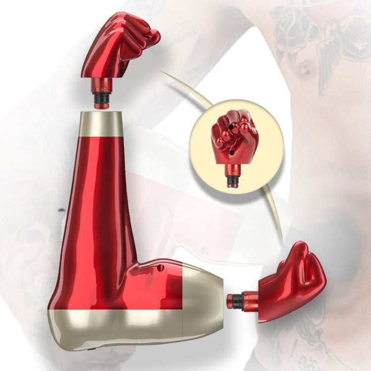 USB Arm Shape Muscle Relaxation Fascia Gun, Red, Blue, Black