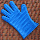 2 PCS Silicone Insulation Baking Oven Microwave Dish Clip Gloves, Blue, Green, Yellow, Pink, Purple, Orange Blue