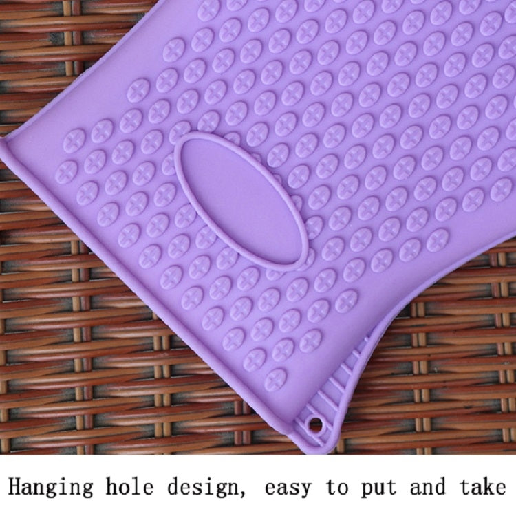 2 PCS Silicone Insulation Baking Oven Microwave Dish Clip Gloves, Blue, Green, Yellow, Pink, Purple, Orange