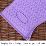 2 PCS Silicone Insulation Baking Oven Microwave Dish Clip Gloves, Blue, Green, Yellow, Pink, Purple, Orange