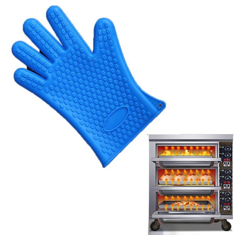 2 PCS Silicone Insulation Baking Oven Microwave Dish Clip Gloves, Blue, Green, Yellow, Pink, Purple, Orange