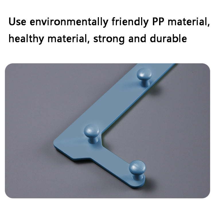 VIB-888 Kitchen Sink Triangle Hanging Net Drain Rack, Blue, Gray, White, Dark Green