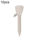 10pcs Household Potted Plant Drip Irrigation Adjustable Automatic Watering Device, Pink, Green, Beige White Beige White