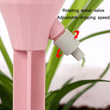 10pcs Household Potted Plant Drip Irrigation Adjustable Automatic Watering Device, Pink, Green, Beige White