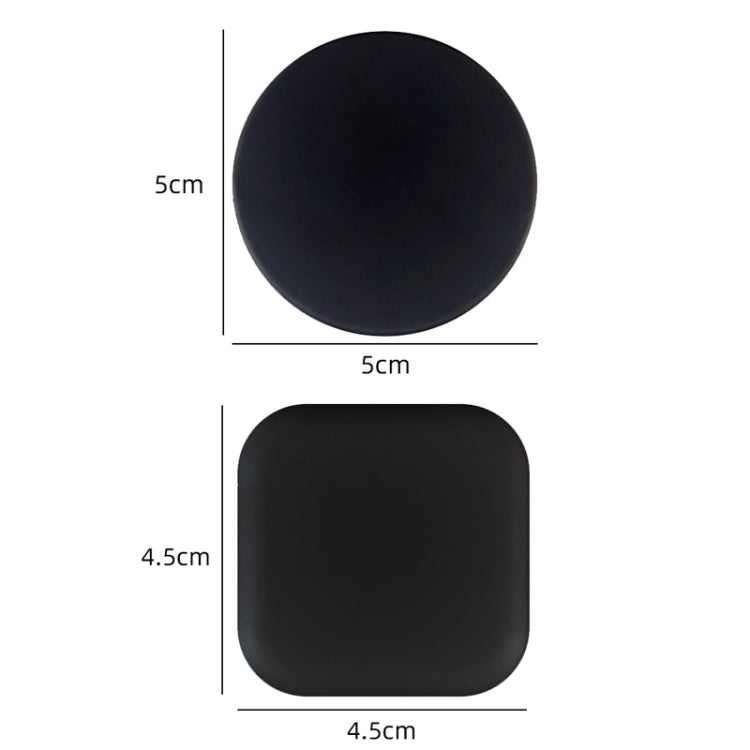 Silent Anti-Collision Silicone Pad For Door Handle, Size: 5cm Round Black, 5cm Round Green, 4.5cm Square Gray, 4.5cm Square Pink, 4.5cm Square Green, 4.5cm Square White, 4.5cm Square Black