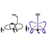 SN5BK-USB 4-Clawed Lamp Adjustable Desktop Soldering Station, SN5BK-USB(Black), SN5BK-USB(Blue)