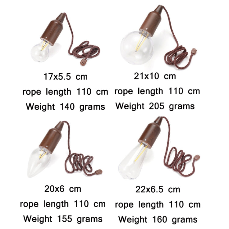 Camping Tent Pull-switch Atmosphere Night Light, Style:, Circular Cone