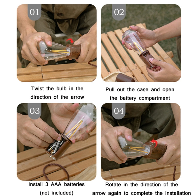 Camping Tent Pull-switch Atmosphere Night Light, Style:, Circular Cone