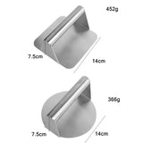 304 Stainless Steel Hamburger Manual Meat Press, Circular, Square