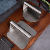 304 Stainless Steel Hamburger Manual Meat Press, Circular, Square