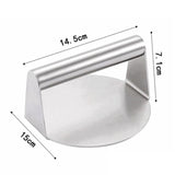 Stainless Steel Hamburger Manual Meat Press, Specification: Circular, Circular, Square
