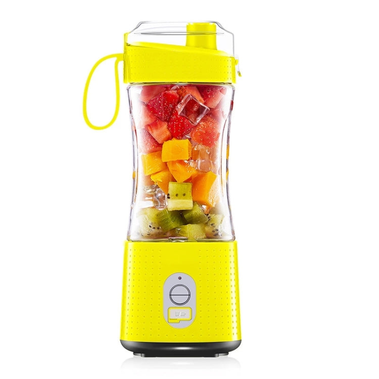 6-Blade Electric Fruit Juicer Juice Cup, Black, White, Yellow, Purple, Green, Blue, Deep Blue, Rose Red