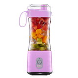 6-Blade Electric Fruit Juicer Juice Cup, Black, White, Yellow, Purple, Green, Blue, Deep Blue, Rose Red