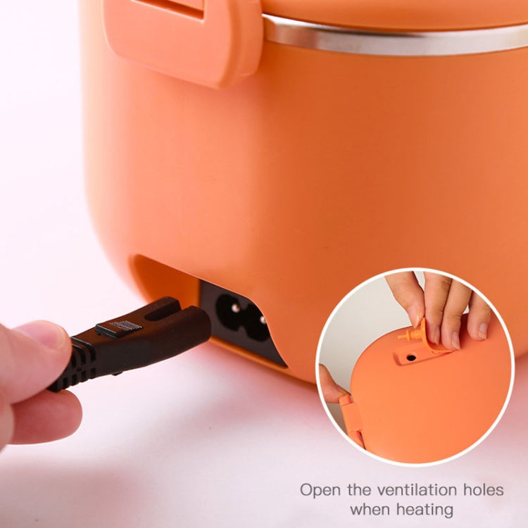 48W 1L 304 Stainless Steel Heating Lunch Box Can Be Plugged In, US Plug, 12V Car Plug, EU Plug, UK Plug