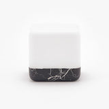 Square Flip Polyhedral Timing Night Light, Grey, Orange, Green, Dark Wood Grain, Light Wood Grain, White Marble Pattern, Black Marble Pattern