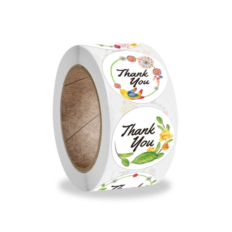 Thank You Flower Sticker Handicraft Decoration Envelope Sealing Sticker, A-206, A-207, A-208, A-209