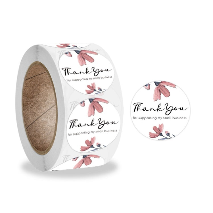 Thank You Flower Sticker Handicraft Decoration Envelope Sealing Sticker, A-206, A-207, A-208, A-209 A-207 A-207