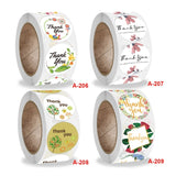 Thank You Flower Sticker Handicraft Decoration Envelope Sealing Sticker, A-206, A-207, A-208, A-209