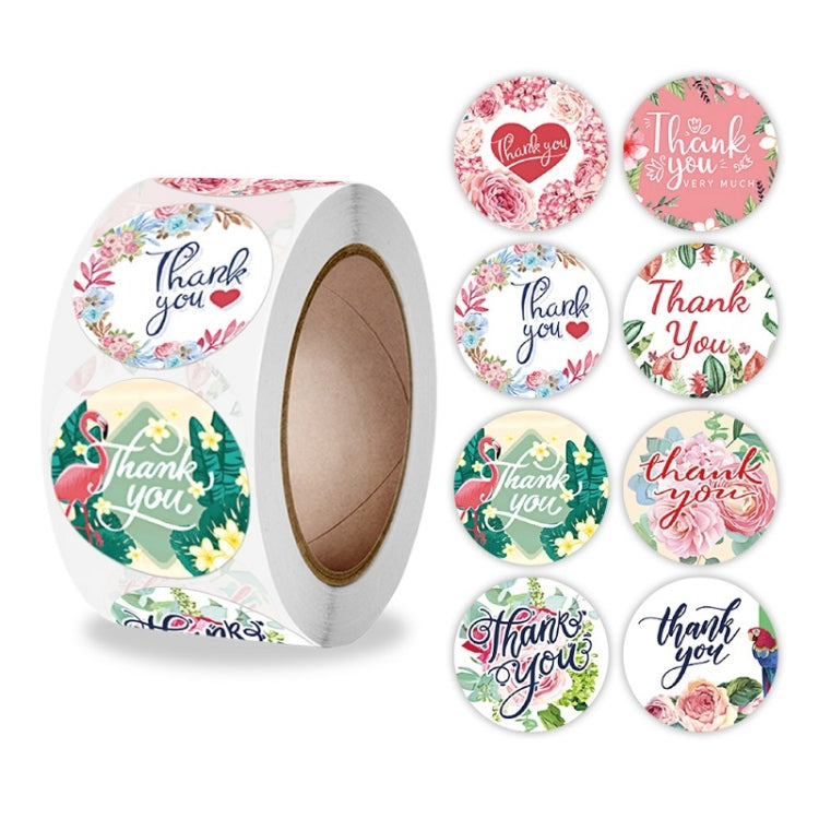 Thank You Floral Seal Sticker Envelope Sticker, A-322, A-323 A-323 A-323