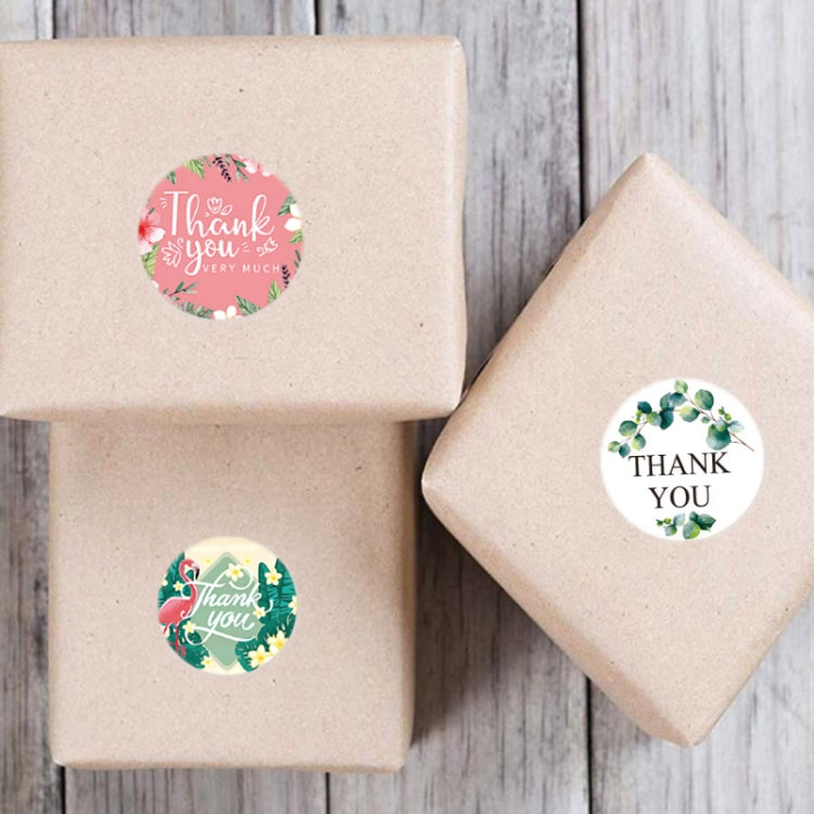 Thank You Floral Seal Sticker Envelope Sticker, A-322, A-323
