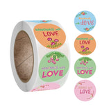 Round Kraft Paper Thank You Sticker Party Gift Tag, A-160, A-161, A-162, A-163