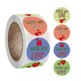 Round Kraft Paper Thank You Sticker Party Gift Tag, A-160, A-161, A-162, A-163