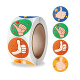 10 PCS Cartoon Thumbs Up Teacher Encouragement Label, 2.5cm / 1 inch 2.5cm 1 inch