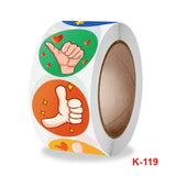 10 PCS Cartoon Thumbs Up Teacher Encouragement Label, 2.5cm / 1 inch