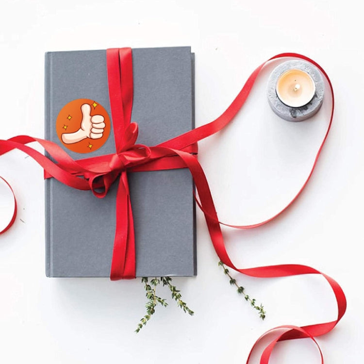 10 PCS Cartoon Thumbs Up Teacher Encouragement Label, 2.5cm / 1 inch