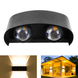 Garden Aluminum Double Head Wall Light, 2 LEDs, 4 LEDs, 6 LEDs, 8 LEDs, 10 LEDs, 12 LEDs