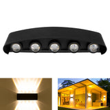 Garden Aluminum Double Head Wall Light, 2 LEDs, 4 LEDs, 6 LEDs, 8 LEDs, 10 LEDs, 12 LEDs