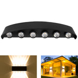 Garden Aluminum Double Head Wall Light, 2 LEDs, 4 LEDs, 6 LEDs, 8 LEDs, 10 LEDs, 12 LEDs