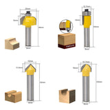 12 PCS / Set Woodworking Engraving Machine Trimmer Cutting Tool, 8 Handle With Wooden Box, 8 Handles Without Wooden Box