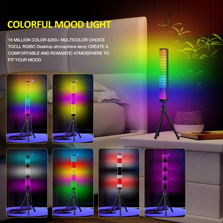 3D Pickup Atmosphere Light Desktop Music Rhythm Lamp,, USB Plug, USB Charging
