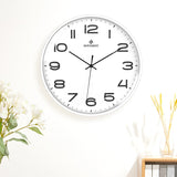MOVEBEST 12 Inch Living Room Wall Clock Simple Home Plastic Watch, Style:, G2001 Green Surface White Frame, G2001 Black Surface Black Frame, G2001 White Surface White Frame, G2001 White Surface Black Frame