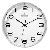 MOVEBEST 12 Inch Living Room Wall Clock Simple Home Plastic Watch, Style:, G2001 Green Surface White Frame, G2001 Black Surface Black Frame, G2001 White Surface White Frame, G2001 White Surface Black Frame