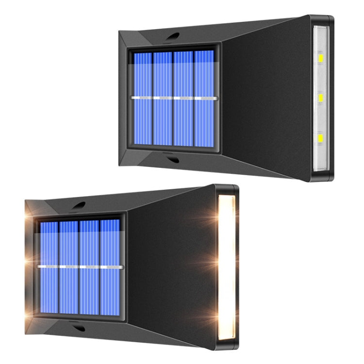 Outdoor Decorative Waterproof Solar Wall Light, Spec:, 6 LEDs White Light, 6 LEDs Warm Light