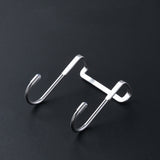 5pcs /Pack S-Shaped Double Hook Stainless Steel Coat And Drawer Door Rear Hook, S-Shaped Double Hook