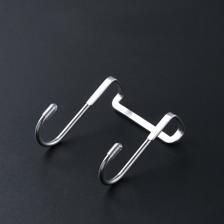 5pcs /Pack S-Shaped Double Hook Stainless Steel Coat And Drawer Door Rear Hook, S-Shaped Double Hook