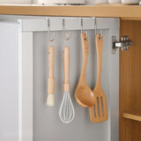 5pcs /Pack S-Shaped Double Hook Stainless Steel Coat And Drawer Door Rear Hook, S-Shaped Double Hook