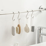 5pcs /Pack S-Shaped Double Hook Stainless Steel Coat And Drawer Door Rear Hook, S-Shaped Double Hook