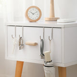 5pcs /Pack S-Shaped Double Hook Stainless Steel Coat And Drawer Door Rear Hook, S-Shaped Double Hook