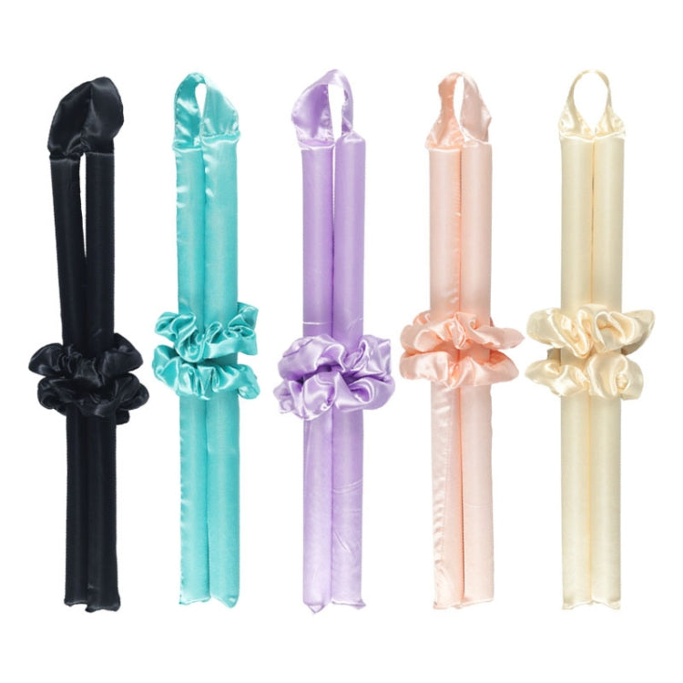 TZ403-1-1 5 In 1 Lazy EVA No Hot Foam Curler, Dream Purple, Mint Green, All-match Blacks, Warm Yellow, Fairy Pink