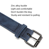 JINMAOHOU Dogs Double-Layer Leather Collar, XS 34x1.7cm, S 39x2.2cm, M 49x2.7cm, L 59x3.2cm