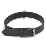 JINMAOHOU Dogs Double-Layer Leather Collar, XS 34x1.7cm, S 39x2.2cm, M 49x2.7cm, L 59x3.2cm