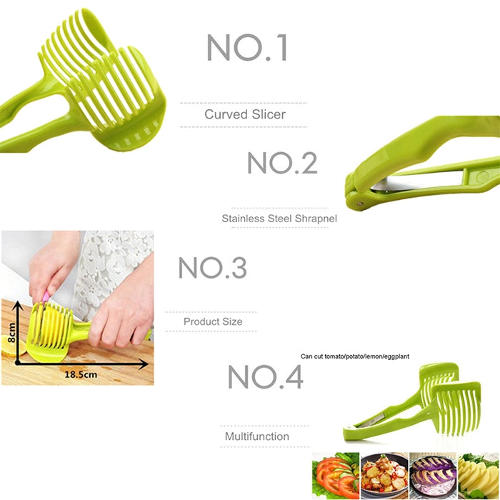 Handheld Creative Kitchen Fruit Vegetable Slicer Lemon Cutter Multi-function Kitchen Tool, Lemon Cutter
